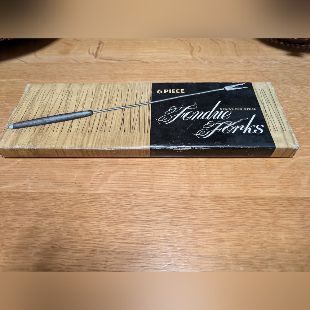MCM Fondue Forks (6) In Original Box